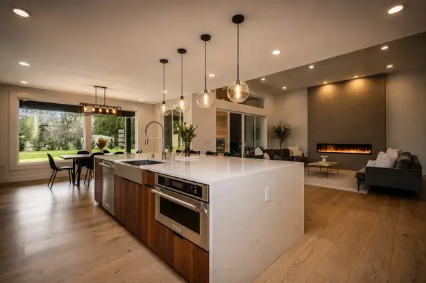 This project shows a full kitchen redesign.